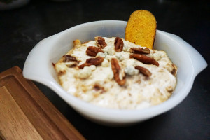 Warm blue cheese and fig dip