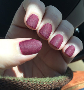 Sally Hansen Velvet texture nail polish