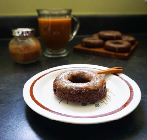 Mexican hot chocolate brownie donuts recipe from @bijouxandbits