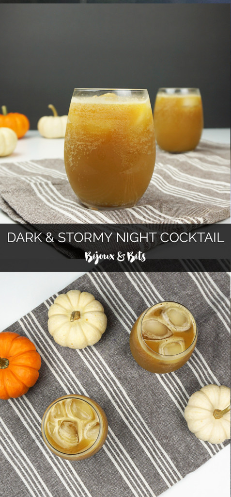 Dark & Stormy Night cocktail | Bijoux & Bits