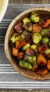 Roasted Brussels sprouts and squash recipe from @bijouxandbits