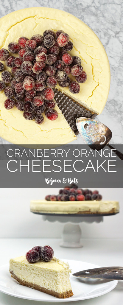 Orange cheesecake with sugared cranberries | Bijoux & Bits