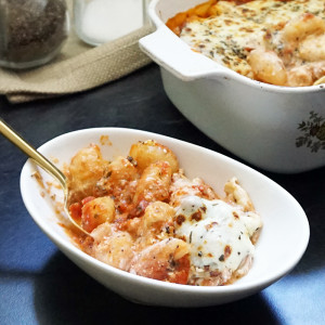 Pancetta gnocchi lasagna from @bijouxandbits #gnocchi #lasagna