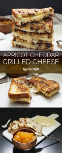 Apricot white cheddar grilled cheese from @bijouxandbits #grilledcheese #apricot