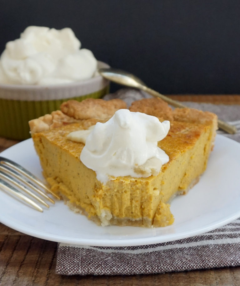 Pumpkin Pie With Maple Bourbon Cream | Bijoux & Bits