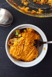 Southwest sweet potato shepherd's pie